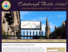 Tablet Screenshot of edinburghthistlehotel.com